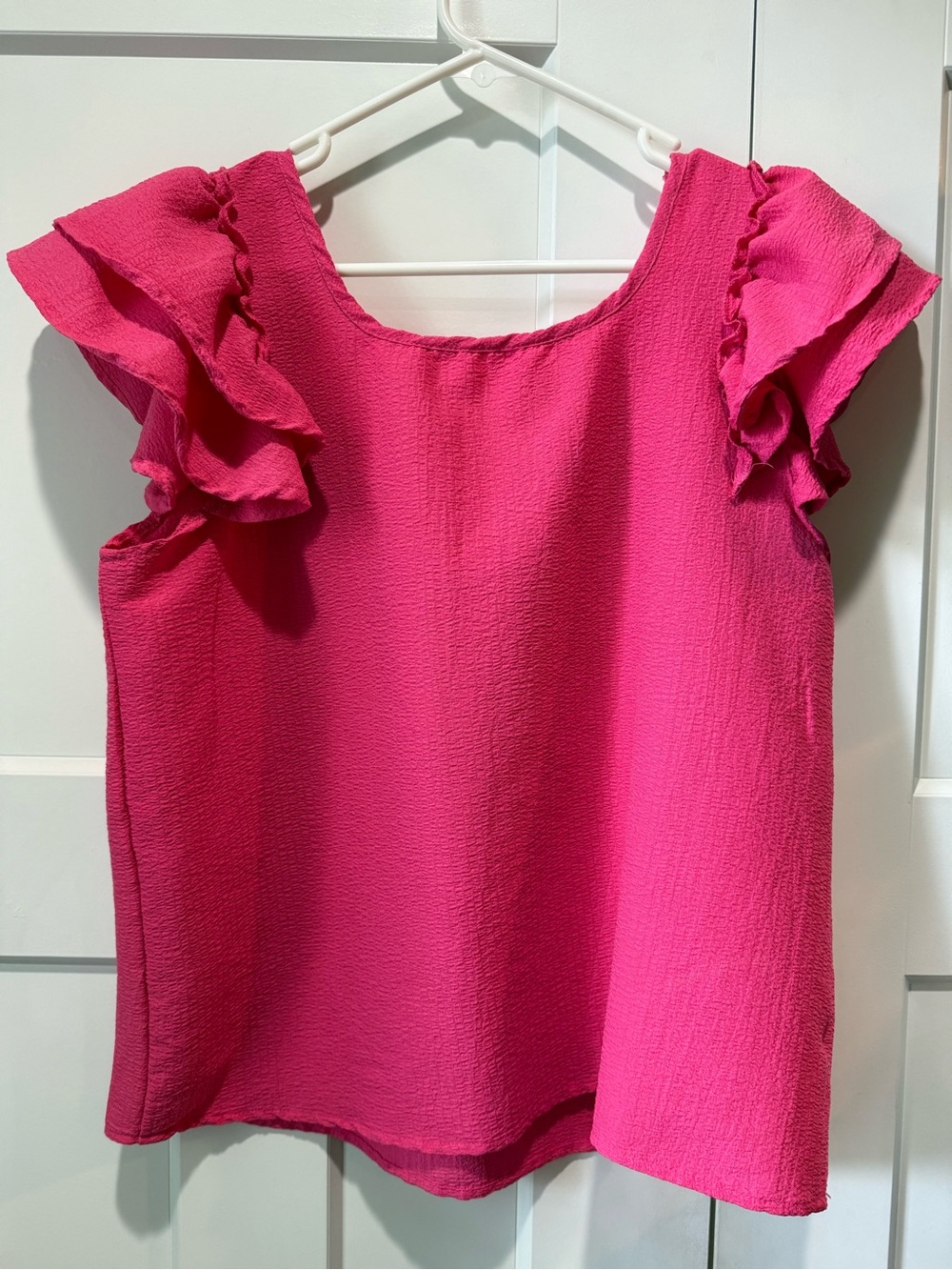 Women’s Ruffle Sleeve Top - Pink